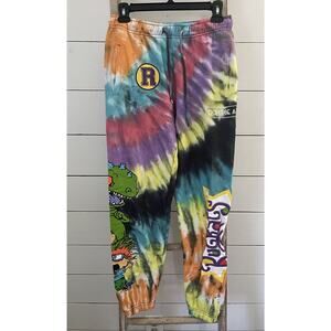 Nickelodeon Rugrats Women’s Sweatpants Tie Dye Joggers Drawstring Size Medium